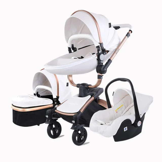Детская коляска - Цвет: White  3 in 1
