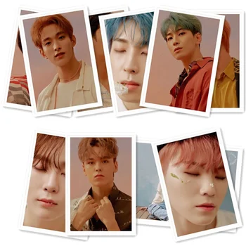 

40Pcs/Set KPOP SEVENTEEN Album LOMO Cards New Fashion Self Made Paper Photo Card Photocard Fans Gift Collection Stationery Set