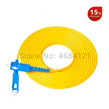 10 шт./пакет SC оптический патч-корд 3M симплексный режим волоконно-оптический патч-корд 3,0 мм перемычка для оптоволоконного кабеля