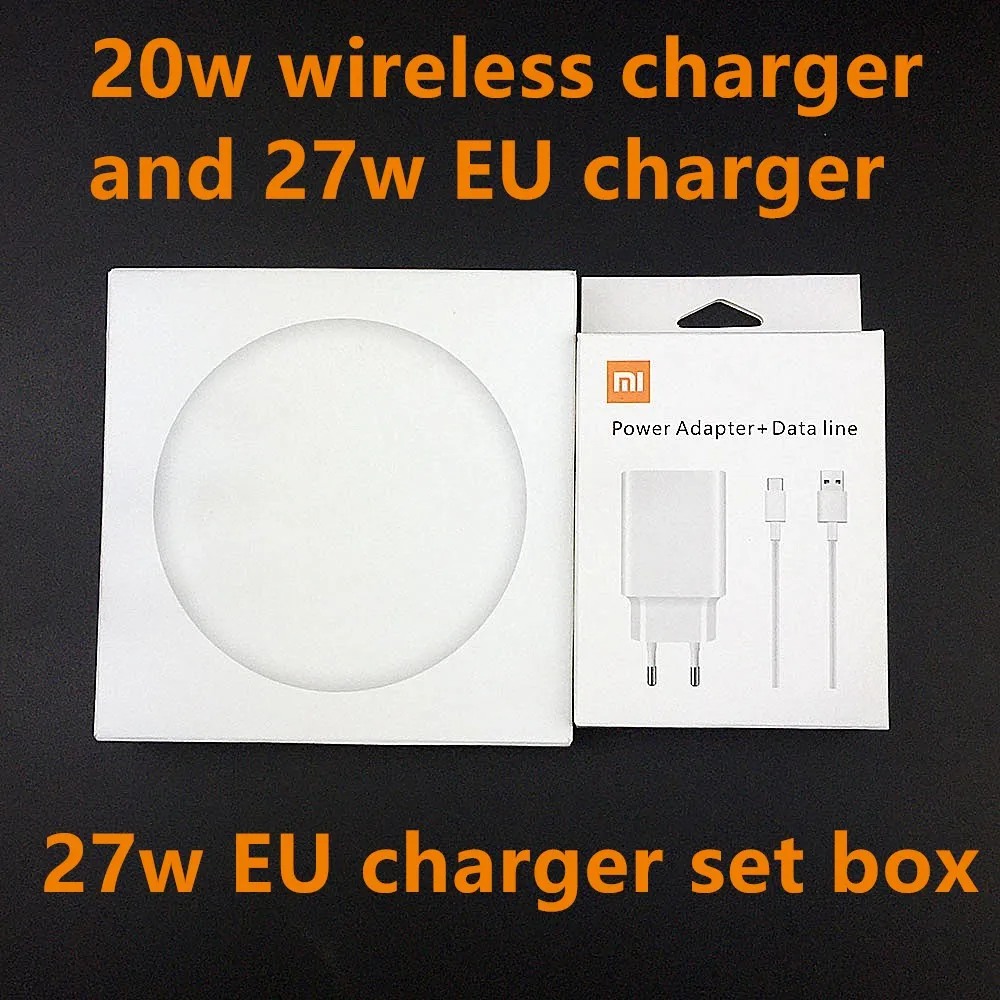 with 27w EU box Xiao mi Беспроводное зарядное устройство 20 Вт 27 Вт 15 В для Xiaomi mi 9 mi x 2S mi x 3 qi Epp(10 Вт) для Iphone xs XR XS MAX несколько защищенных - Цвет: with 27w EU box