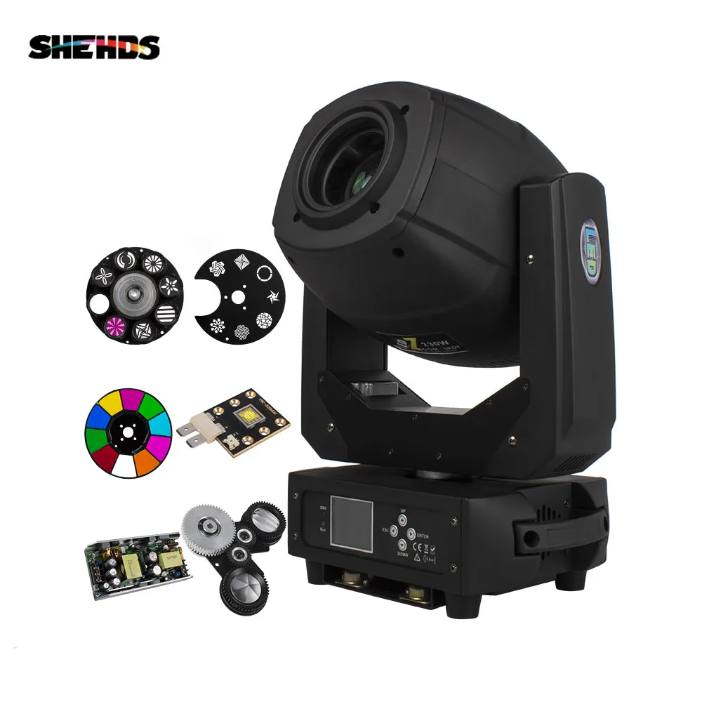 230W LED Lyre Moving Head Light 6/18 Channel Spot Beam DMX512 DJ Party Bar Show Stage Effect Machine Night Club Wash | Освещение