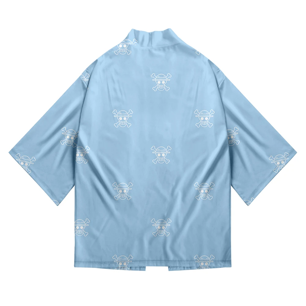 One Piece Japanese Kimono new print Luffy Cardigan Cosplay Shirt Summer Kawai One Piece Kimono cardigan samurai costume clothing