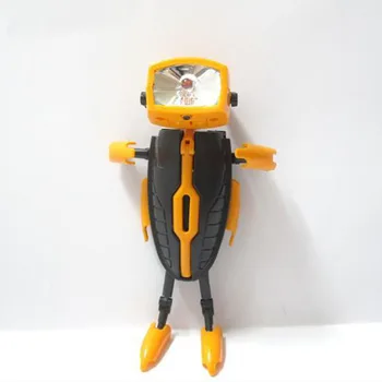 

Mini Shape-shifting Robot Flashlight Led Robot with LED Music Flashlight Stark Electric Action Figure Toy for Kids Birthday Gift