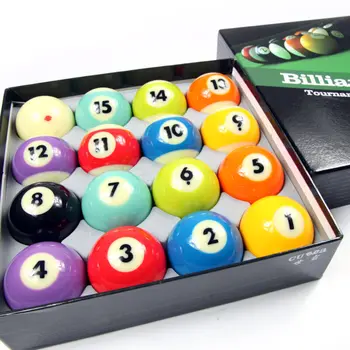 

Black 8 Crystal Billiards Ball American Sixteen Color Billiard Bar Snooker Ball Standard Large Billiards Supplies