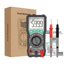 FY76 Multi-function Digital Multimeter True-RMS NCV Multi Meter Backlight Auto Ranging AC/DC Voltage Meter Ohm Transistor Tester