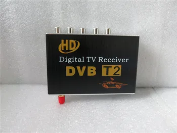 

High Speed 110km/h Golden DVB T2 Car DVB-T Double Antenna DVB-T2 Car DVB T H.264 MPEG4 External USB Digital Car TV Tuner Russian