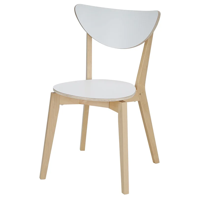 Nordic Dining Chairs Home Modern Simple Thickened Minimalist Modern Kitchen Home Economy Ins Backrest Chair Adult wooden Chair