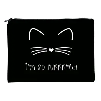 

Travel Cosmetic Bag Printed Cat Pattern Makeup Case Pouch Toiletry Organizer 517D