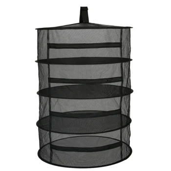 

1Pcs Army Green 8 Layer Drying Basket Plant Drying Net Drying Rack Closed Zipper Drying Net 60cm Eight Layers with Black Zipper