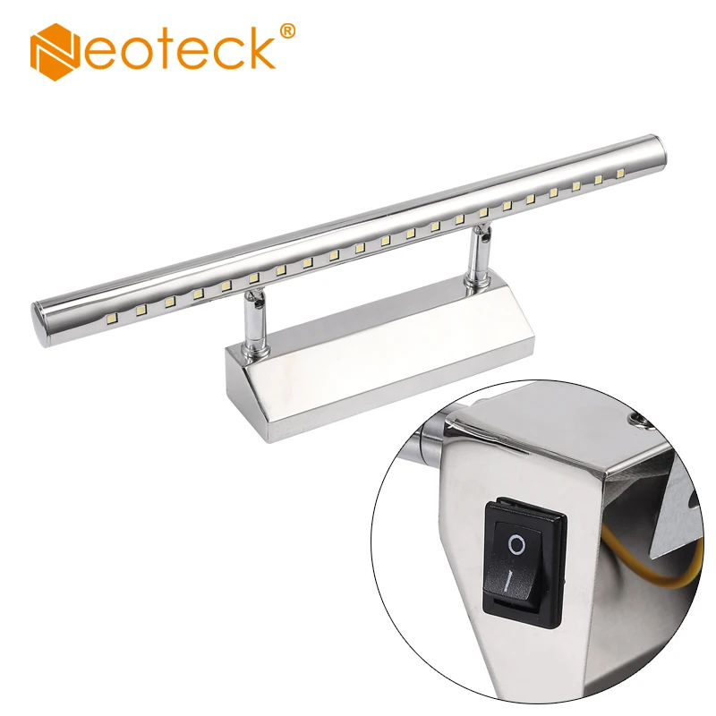 Neoteck зеркальные лампы шкафа для ванной комнаты с выключателем Светодиодный