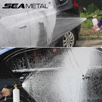 

Foam Generator High Pressure Washer Soap Foam Generator Snow Foam Lance for Karcher K Adjustable Brass Nozzle Snow Foam Cleaner