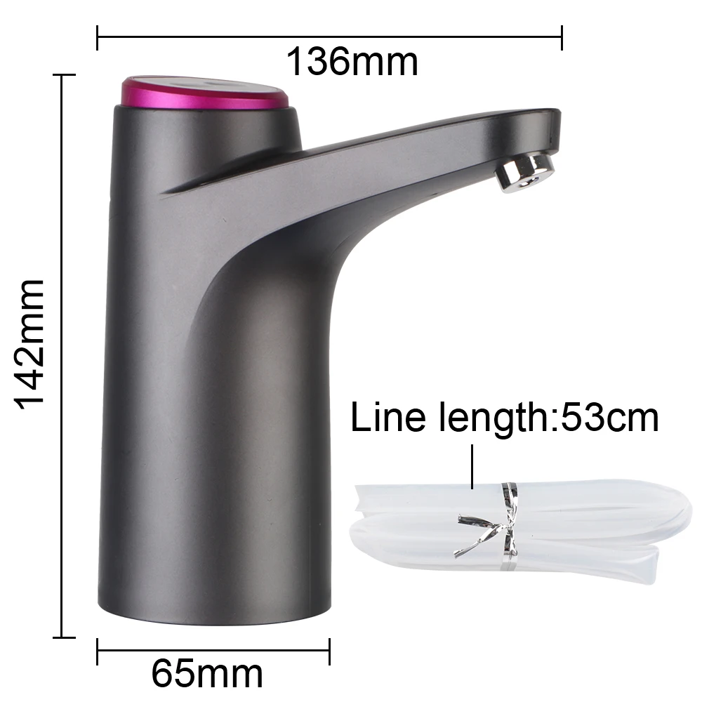 Portable Electric Water Pump USB Charging Gallon Bottle Drinking Switch Touch Control Button Dispenser Automatic Water Dispenser