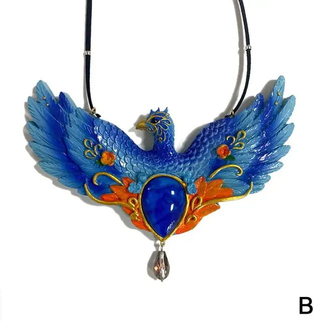 5 Color Creative Fashion New Animal Phoenix Resin Pendant for Home Wall Decoration Crafts Ornaments B