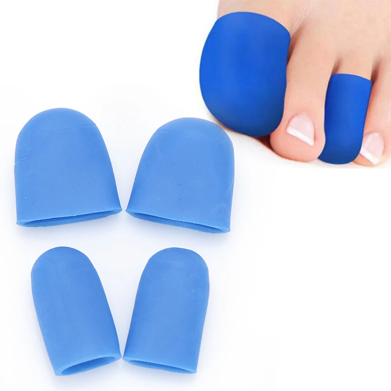New 1pair Silicone Gel Feet Care Toe Tube Insoles Bandage Pain Relief Finger Foot Protectors Guard Tool