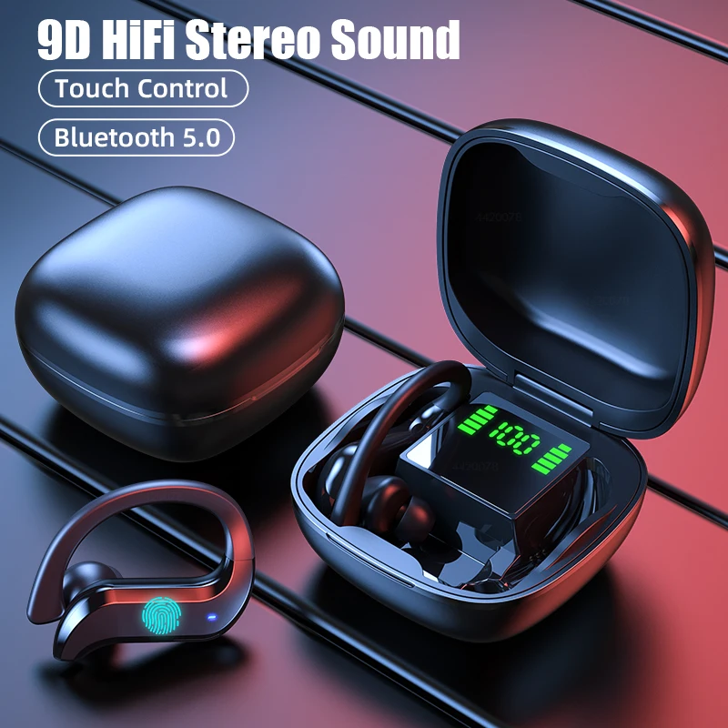Tws bluetooth fones de ouvido jogos negócios sem fio fone com cancelamento ruído 9d estéreo alta fidelidade esporte fone com microfone para xiaomi mp3