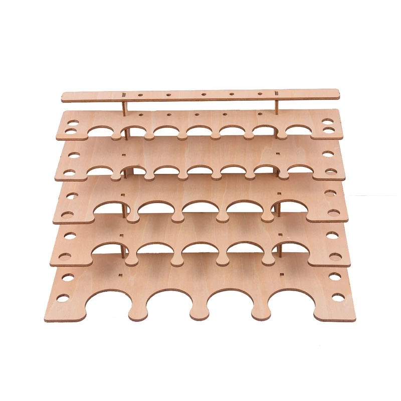 28 Hole Wooden Pigment Bottles Storage Organizer Color Paints Stand Rack Holder Drawing Storage Tool(42MM/35Mm/25Mm