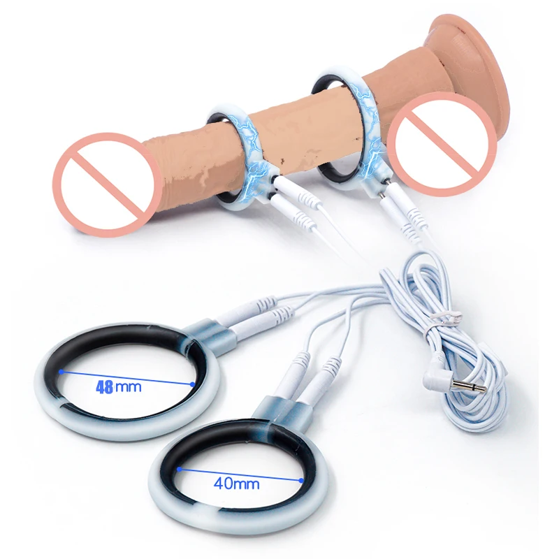 Electro Sex Toys Electric Sex Toys Electric Shock Silicone Penis Ring Male Sex Toy