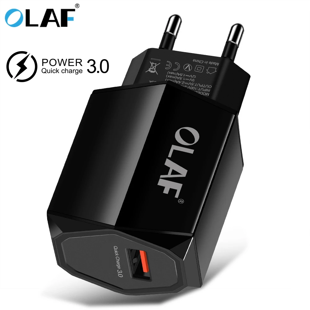 OLAF Быстрая зарядка 3 0 USB зарядное устройство для мобильного телефона 5В 2.4A Зарядка
