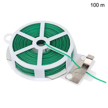

100m Vine Climbing Plants Bracket Cable Plant Ties Twist Ties Garden with Cutter Garden Tie Wire