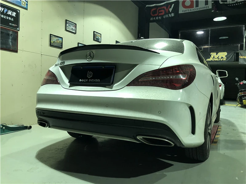 Для Mercedes Benz CLA W117 CLA180 CLA200 CLA250 CLA260 углеродного волокна спойлер на задний багажник