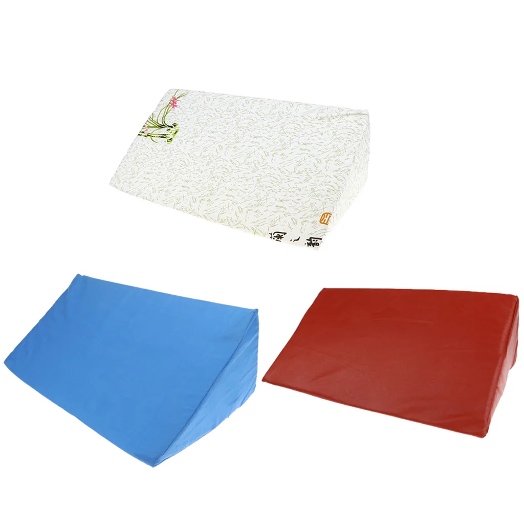 3Pcs Comfort Triangle Bedridden Pillows Wedge Cushion With Removable Cover
