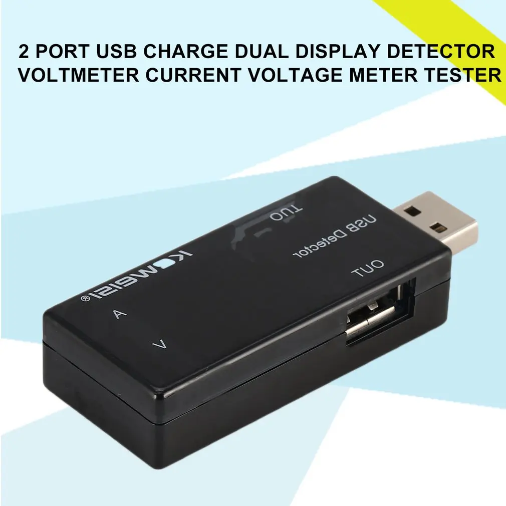 Двойной USB зарядное устройство Доктор Ток Напряжение зарядный детектор Тестер батарея Вольтметр Амперметр зарядное устройство Доктор