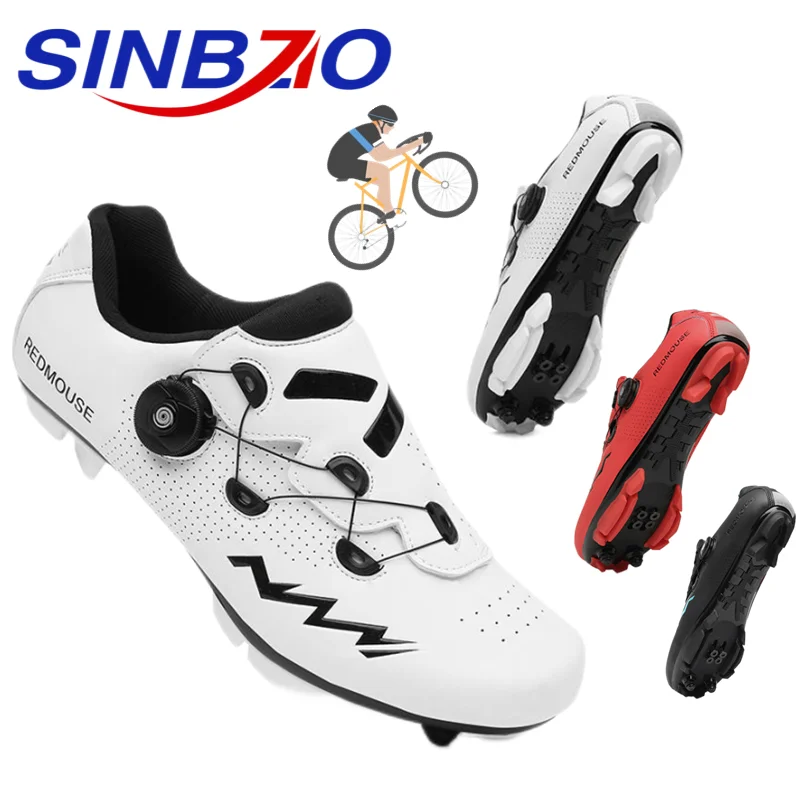 Men Cycling Sneaker Mtb Shoes Spd Mountain Bike Footwear Selflocking