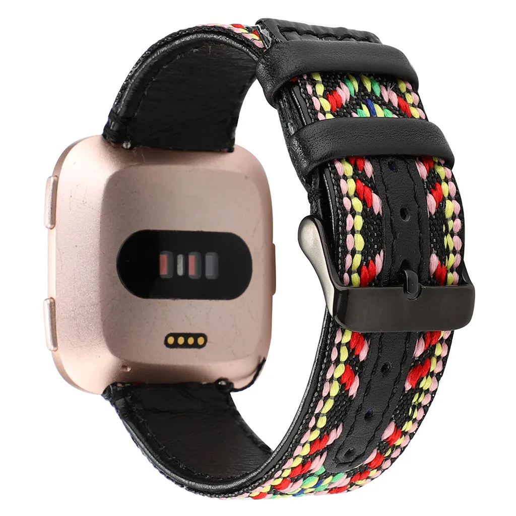 Топы из зернистой кожи ремешок для Fitbit Versa Смарт-часы для фитнеса горячая Распродажа дропшиппинг