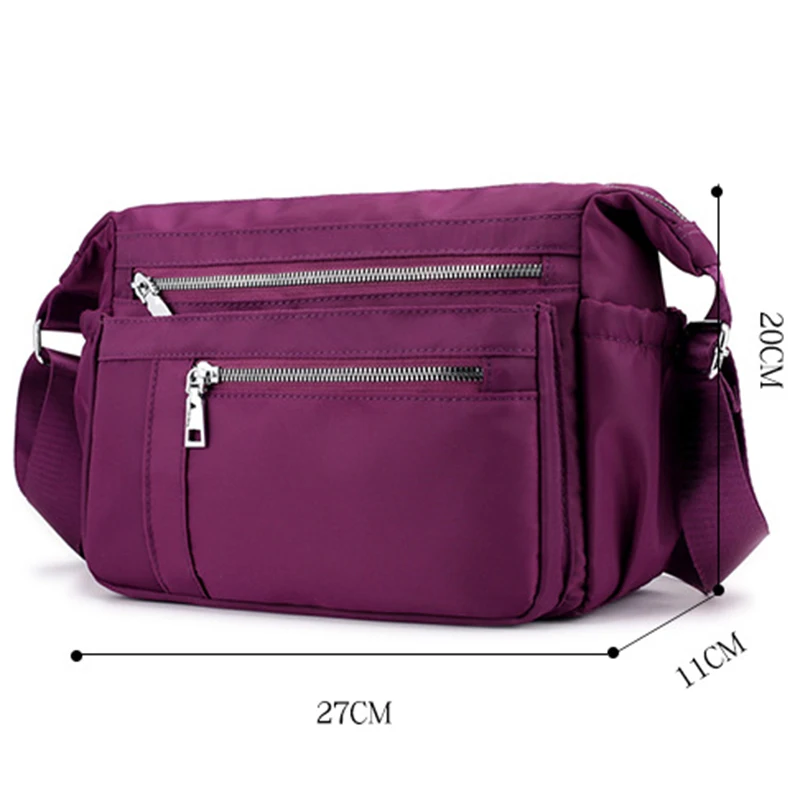 

AUAU-Women'S Shoulder Diagonal Bag Outdoor Travel Bag Large Capacity Waterproof Nylon Handbag