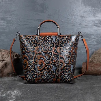 

AECLVR Original Handbag Genuine Leather Bag Designers Luxury Handbags Women Shoulder Bags Female Top-handle Bags Luxury Tote Bag