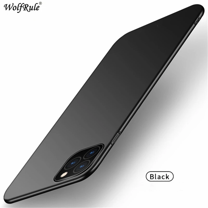 Чехол для iphone 11 Pro, чехол, стильный, гладкий, ультратонкий, PC, матовый, чехол для телефона, для iphone 11 Pro, чехол для iphone 11 Pro - Цвет: Black