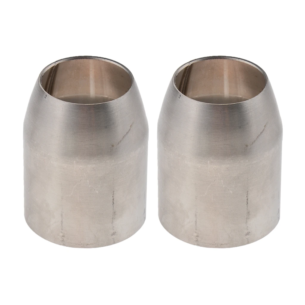 2X 2.0-1.5 inch Stainless Steel Exhaust Pipe Adapter Reducer Connector for Suzuki GSR750 GW250 Motorcycle
