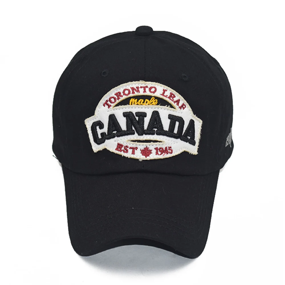 Men Women Baseball Cap CANADA Embroidery New Fashion Sports Sun Visor Caps Snapback Cotton Wild Trucker Dad Hat Gorras EP0099 (1)