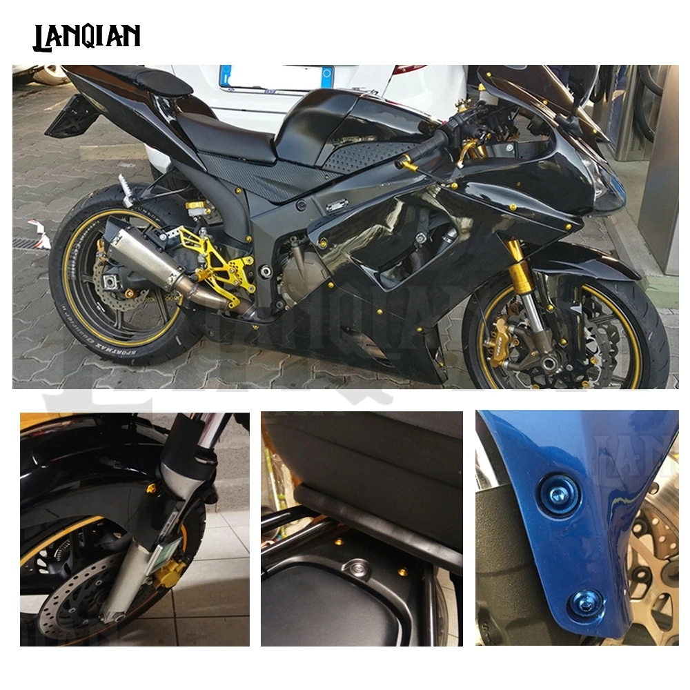 Для Kawasaki универсальный мотоцикл обтекатель Болты комплект винтов аксессуары ZZR600 Z900 Z650 VERSYS 1000 Z800 NINJA 300 250R ZX636R