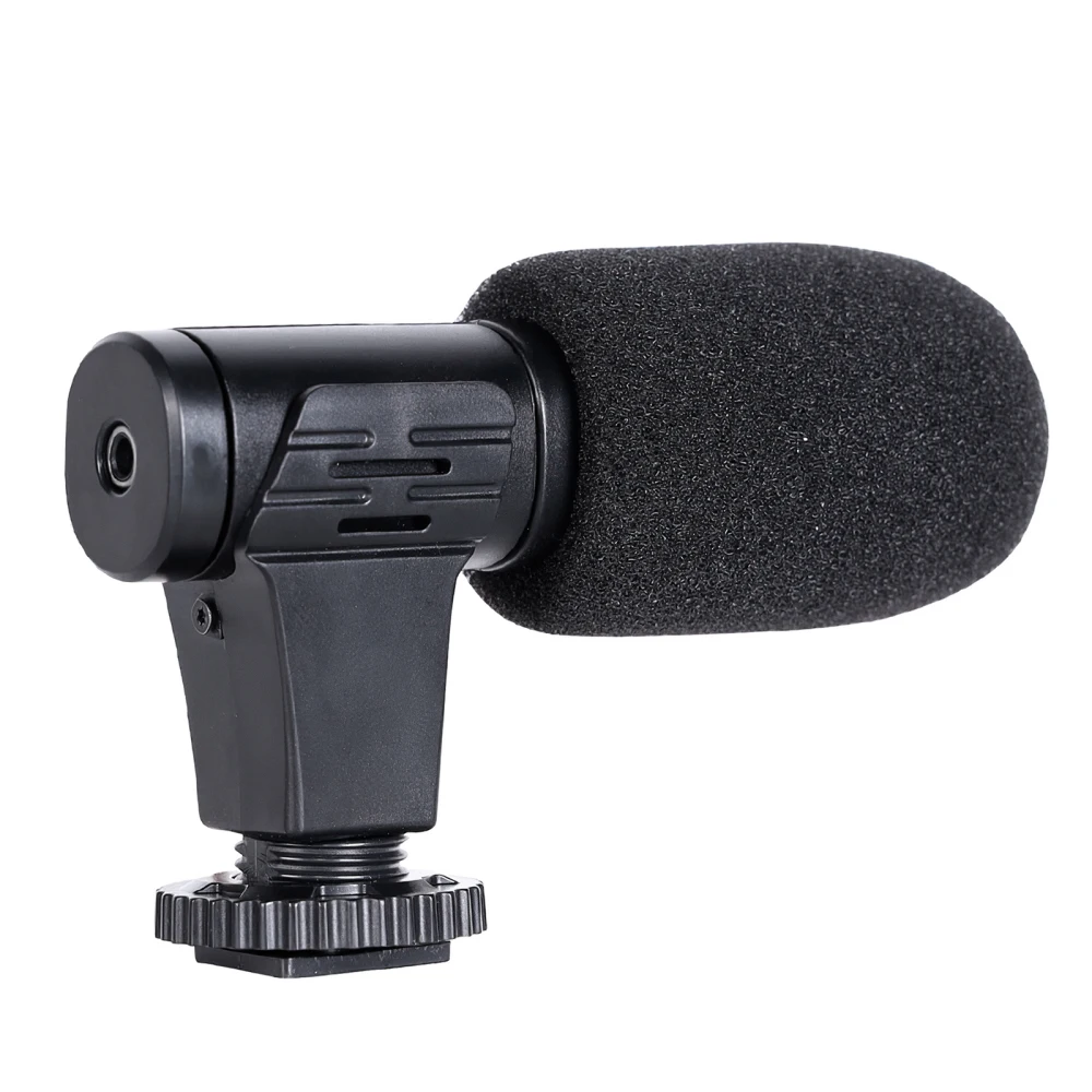 MIC-06 Camera Microphone 3.5mm/0.14inch Video Microphone Interview Microphone Efficient Portable Microphone Set for Meeting