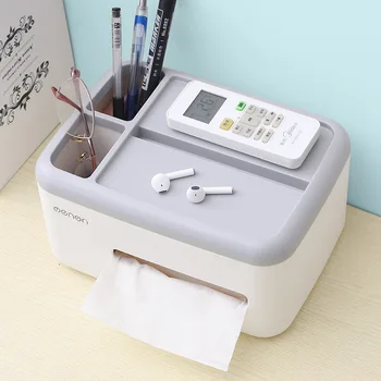 

Creative Double-sided Plastic Tissue Box Bedroom Nordic Pumping Box Office Desktop Remote Control Small Object Storage Box
