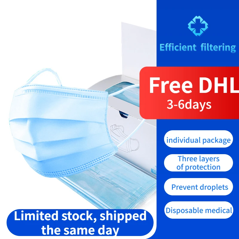 

Three-layer Disposable Mask Prevent Virus Activated Carbon Mask Unisex Protection Fabric Dust Mouth Mask Fast Shipping