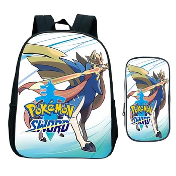 

Pokemon-Sword-Shield 2pcs Set Backpack Beautiful Pattern School Bags Beautiful Kindergarten School Backpack