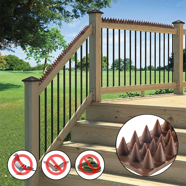 20Db Műanyag Tüskék Gyakorlati Mókus Madarak Galambok Macskák Elrettentő Szerszám A Kültéri Kerti Kerítés Falához Ártalmatlan Az Állatok Számára - Image 5