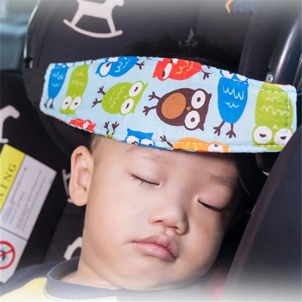 

Car Safety Seat Head Support Fixing Band Adjustable Car Headrest Pad Pillow Infants Baby Sleep Positioner Head Protector Holder