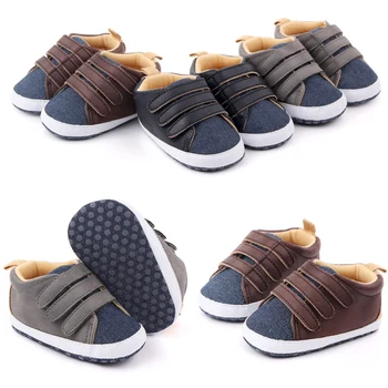 

Soft Sole Baby Shoes Autumn Baby Boys Girls Breathable Anti-Slip Shoes Sneakers Toddler Soft Soled Patchwork Color Walking Shoe