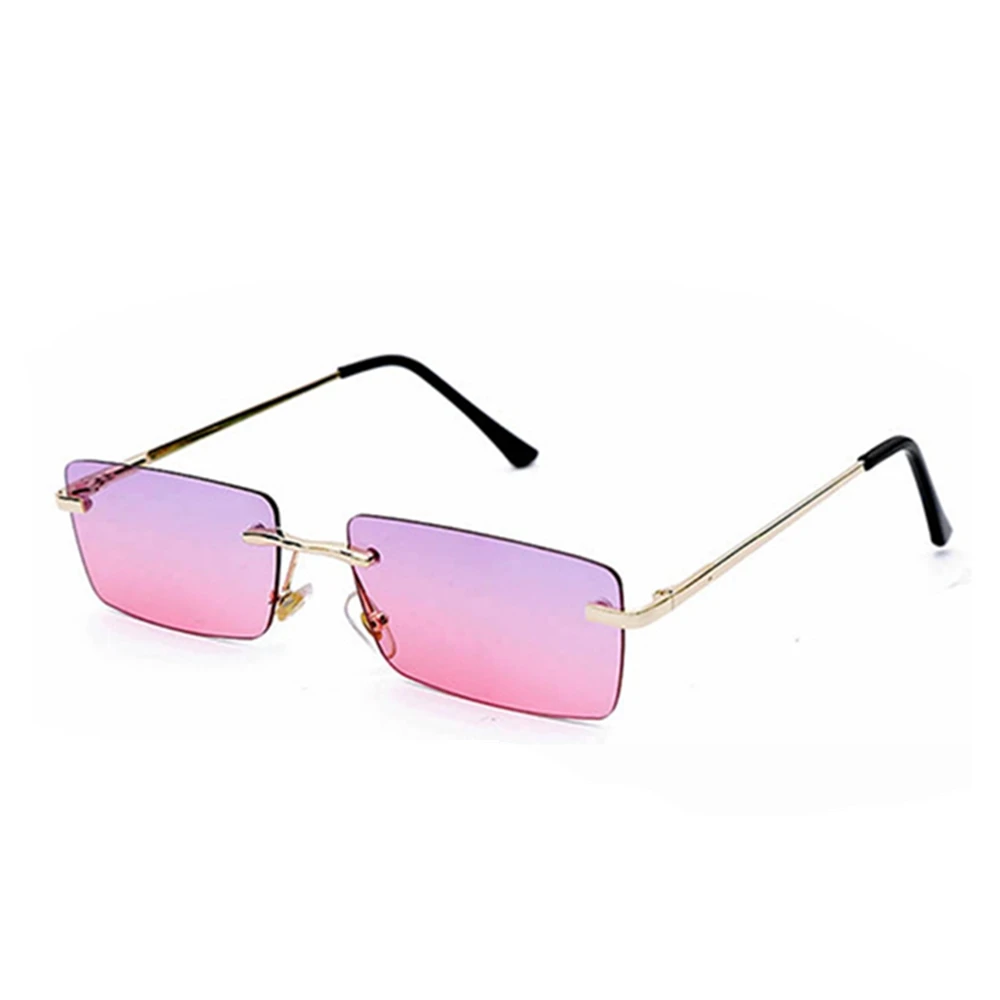 MuseLife Модные женские солнцезащитные очки в металлической оправе, классический фирменный дизайн, металлические маленькие квадратные женские солнцезащитные очки, UV400 lentes de sol mujer - Цвет линз: 4-GoldPink