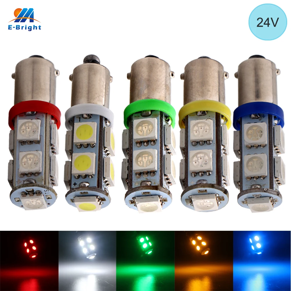 YM E-Bright BA9S 24V DC T4W T11 5050 9SMD светодиодный светильник лампы для парковки автомобильные