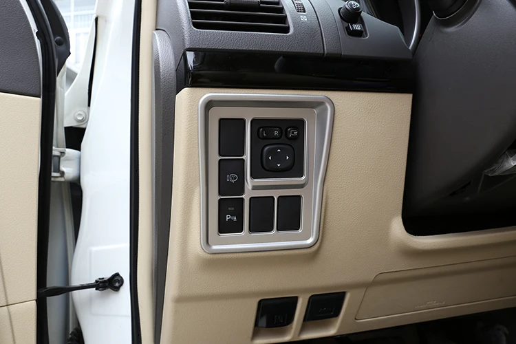 Для Toyota Land Cruiser Prado FJ150 150 2010- боковое зеркало заднего вида из АБС Регулировочная рамка накладка автомобильные аксессуары