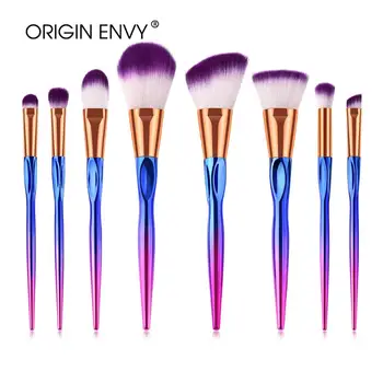 

ORIGIN ENVY 7/8/12pcs Makeup Brush Set Colorful Heart-shaped Handle Loose powder Foundation Eye shadow Make up Beauty tools Hot