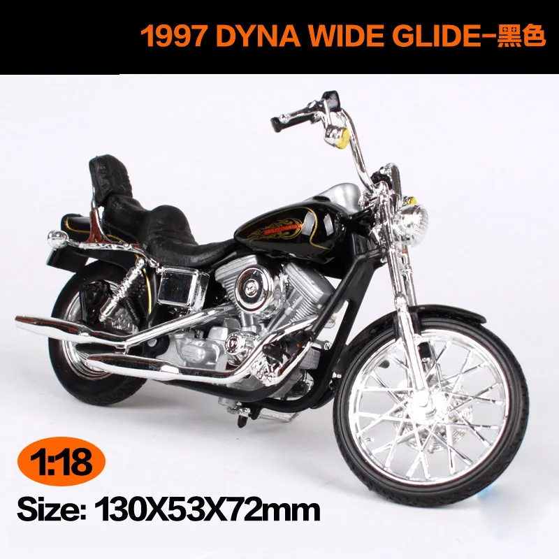 Maisto 1:18 Harley Davidson 1997 FXDWG DYNA Wide Glide мотоцикл металлическая модель игрушки для детей подарок на день рождения Коллекция игрушек