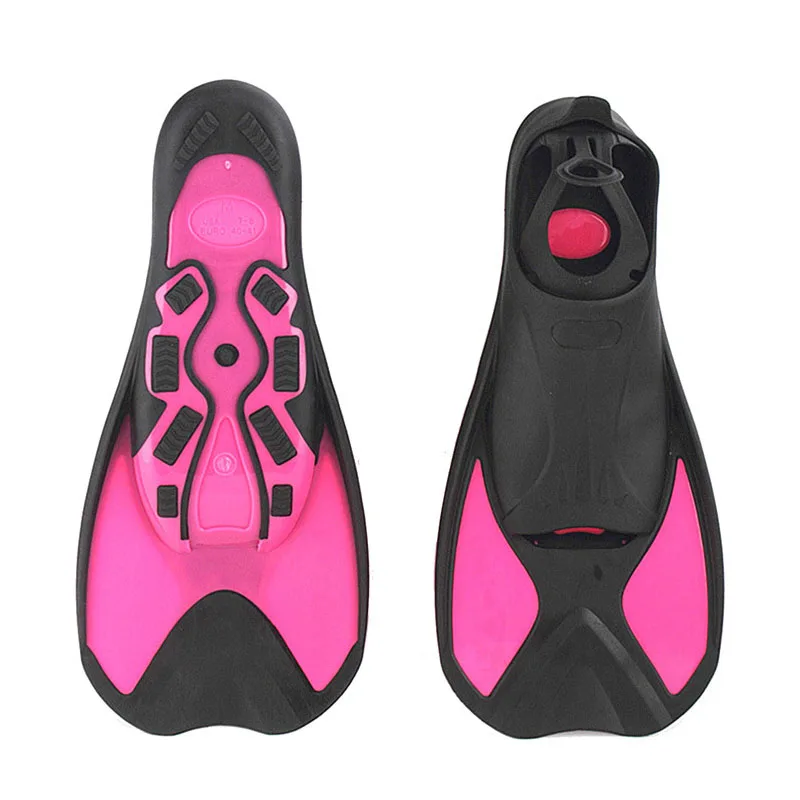 Pink 2XS Плавники для плавания, для взрослых, для подводного плавания, для детей, для дайвинга, плавники для начинающих, оборудование для плавания, портативная короткая обувь в форме лягушки - Цвет: Pink 2XS