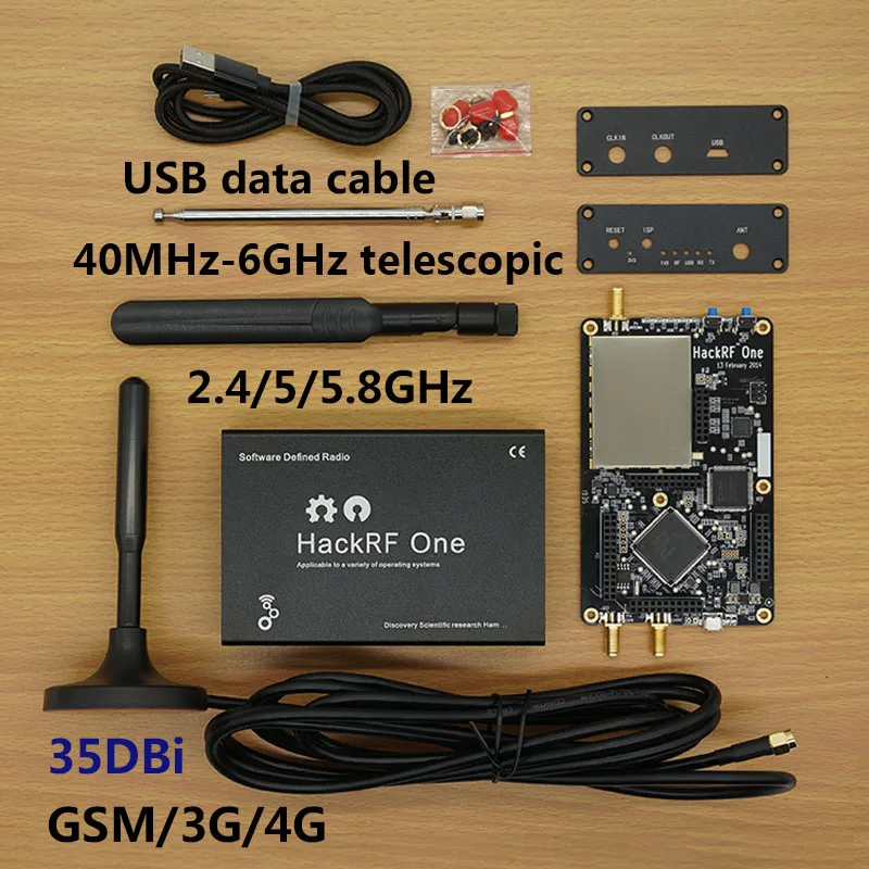 HackRF One SDR Software Defined Radio 1MHz to 6GHz Mainboard Development board kit
