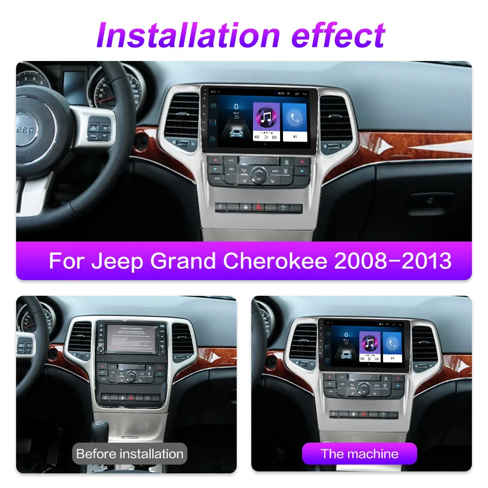 9 дюймов Android 2 Din Автомобильный мультимедийный стерео плеер для Jeep Grand Cherok 2008 2009 2010
