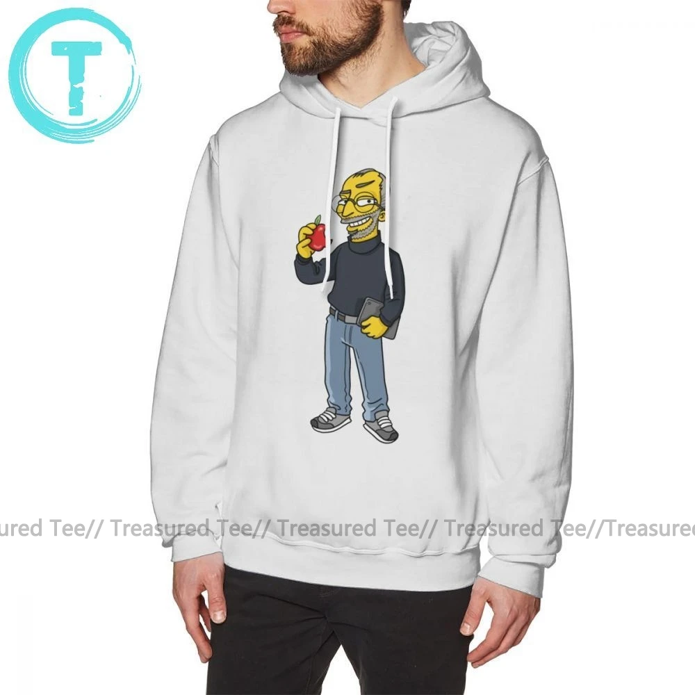 

Steve Jobs Hoodie Steve Jobs Action Hoodies Male XXXL Pullover Hoodie Long Length Cotton Outdoor White Cool Winter Hoodies